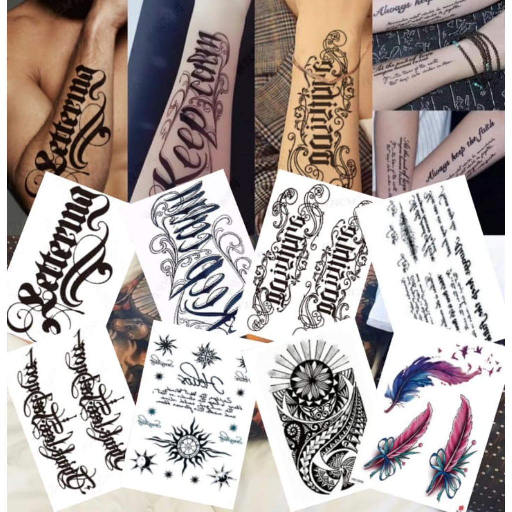 Tatto Temporer Tulisan