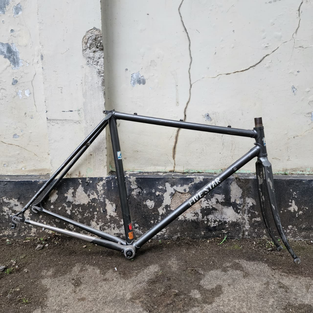 Frame Fork Sepeda Balap Road Bike Vintage Five Star Japan