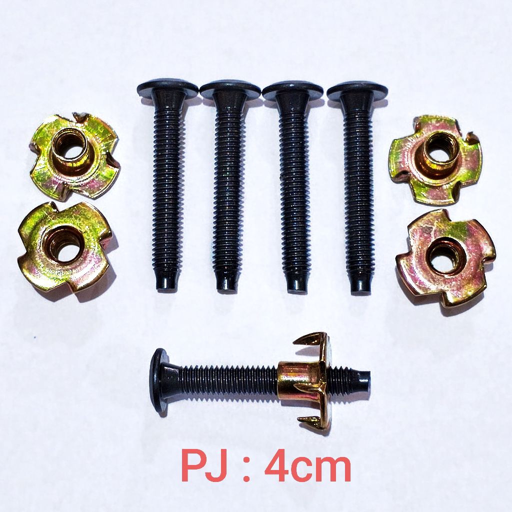 Baut cakar 4cm baut speaker cakar mur + baut per 8 pcs