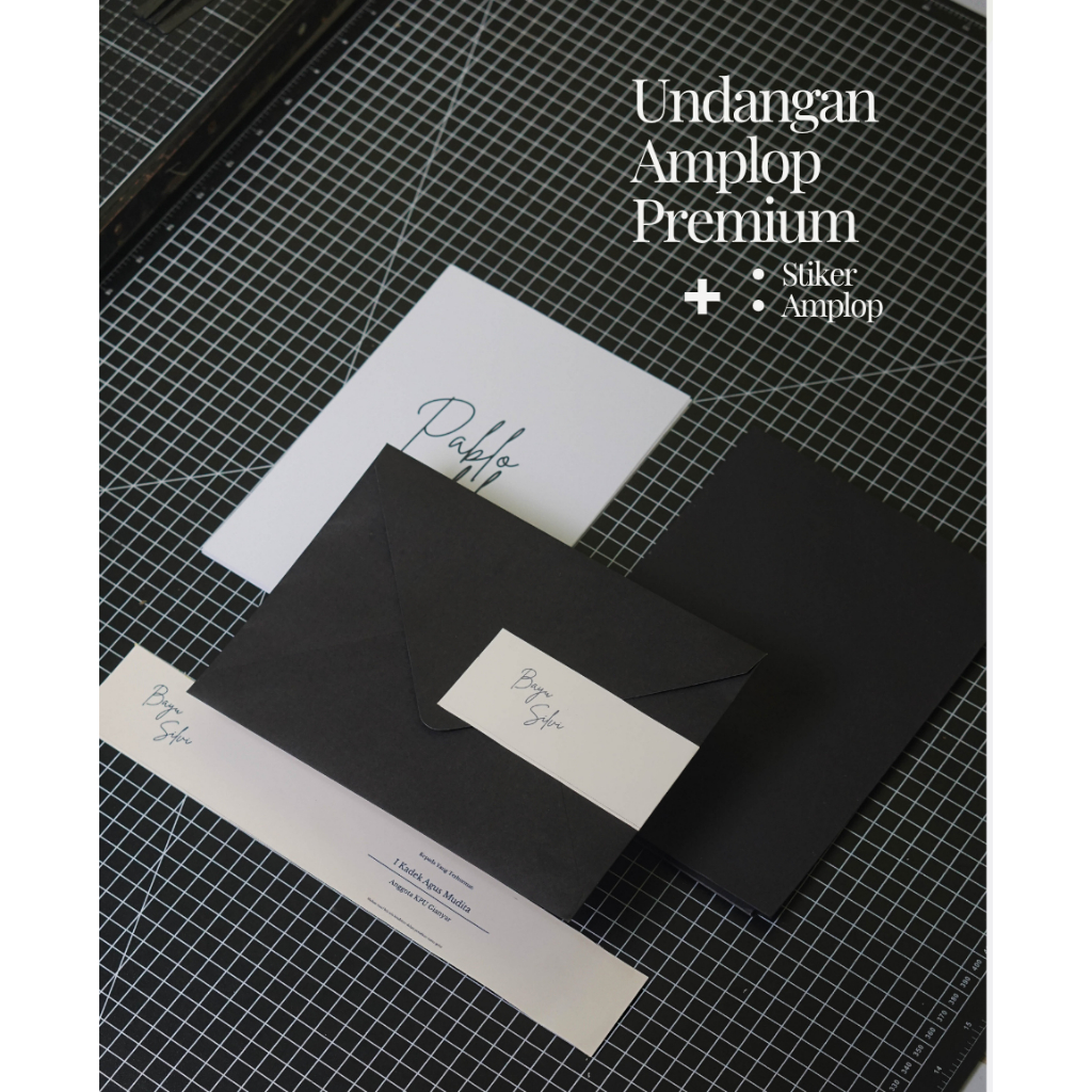 Undangan Pernikahan Amplop Minimalis Unik - Undangan Pernikahan Soft Cover Simple