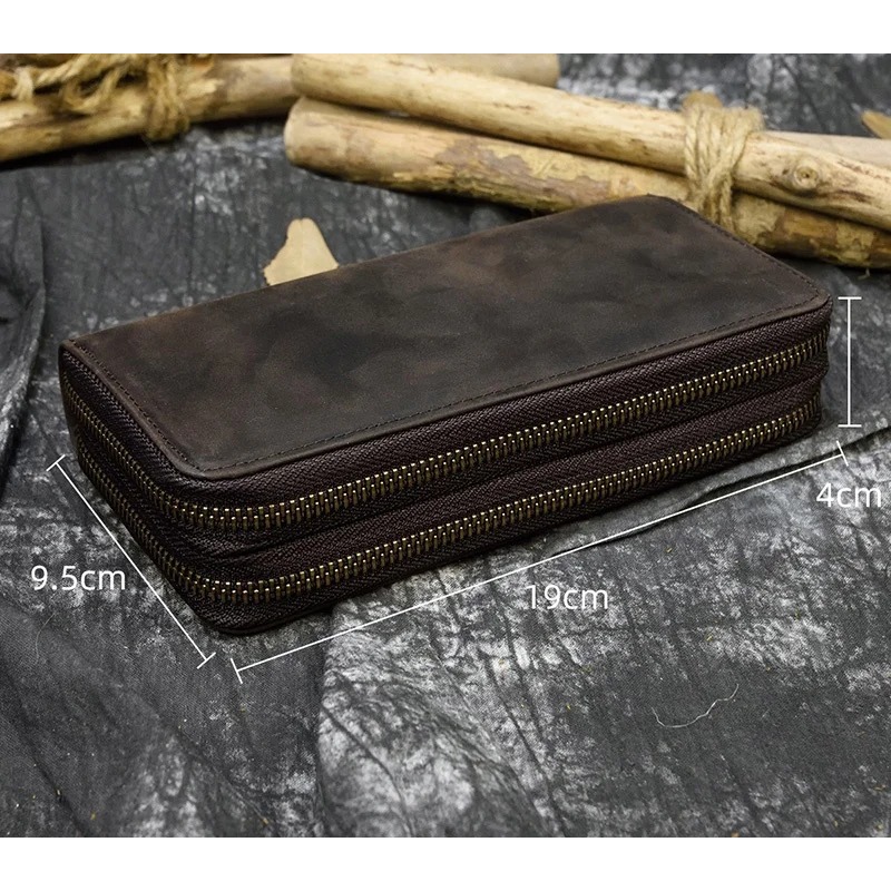 dompet panjang wanita asli kulit sapi modelan simple