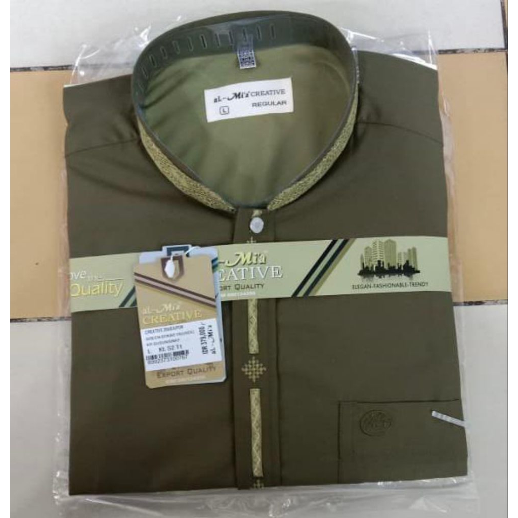 BAJU KOKO AL MIA CREATIVE 03 LENGAN PENDEK/BAJU KOKO AL MIA