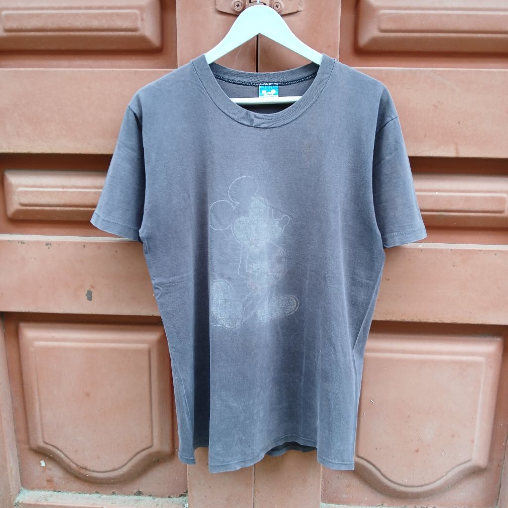 Kaos Vintage 80s Faded Mickey Mouse Disney - L Fit M