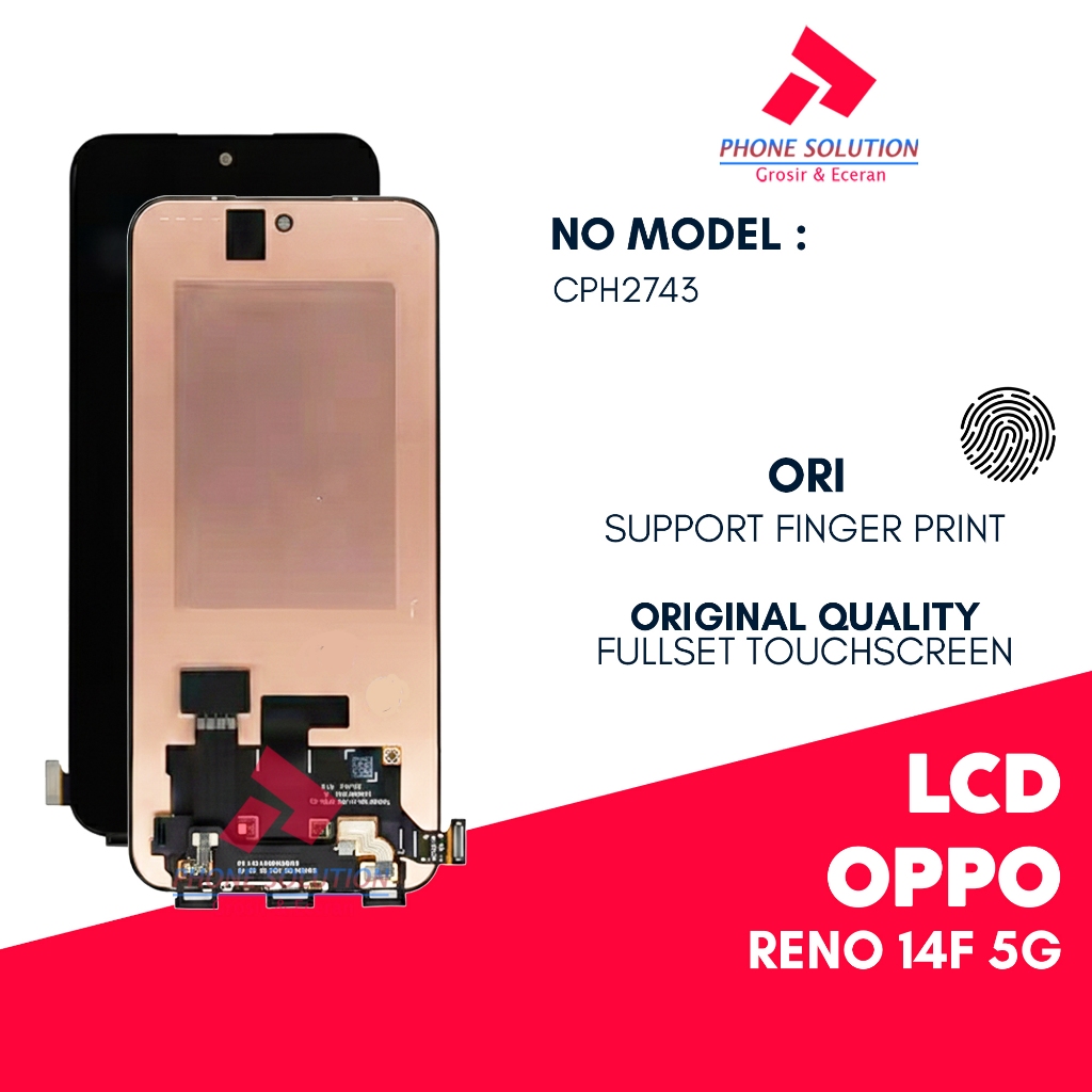LCD Oppo Reno 14F 5G / CPH2743 - Fingerprint Fullset Touchscreen