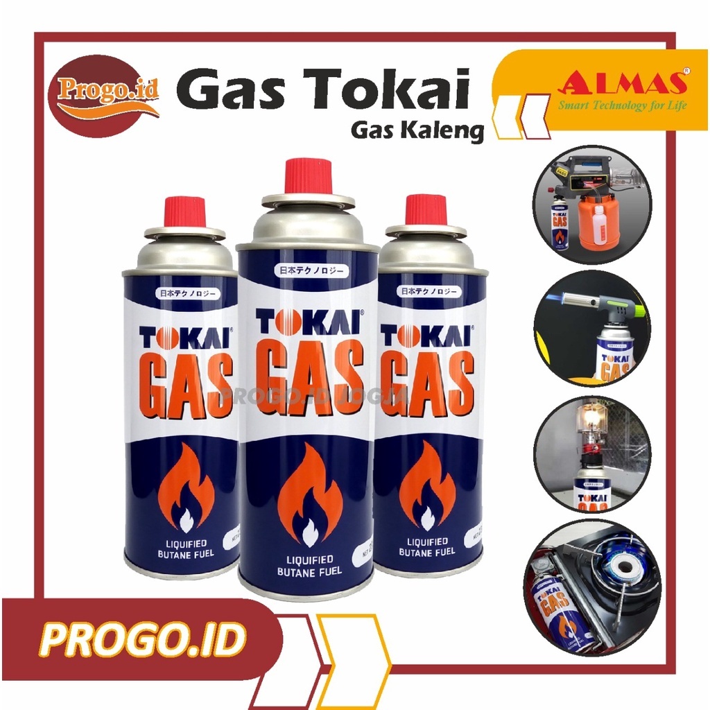 TOKAI GAS KALENG PORTABLE Gas Portable 235 Gr Refill TOKAI