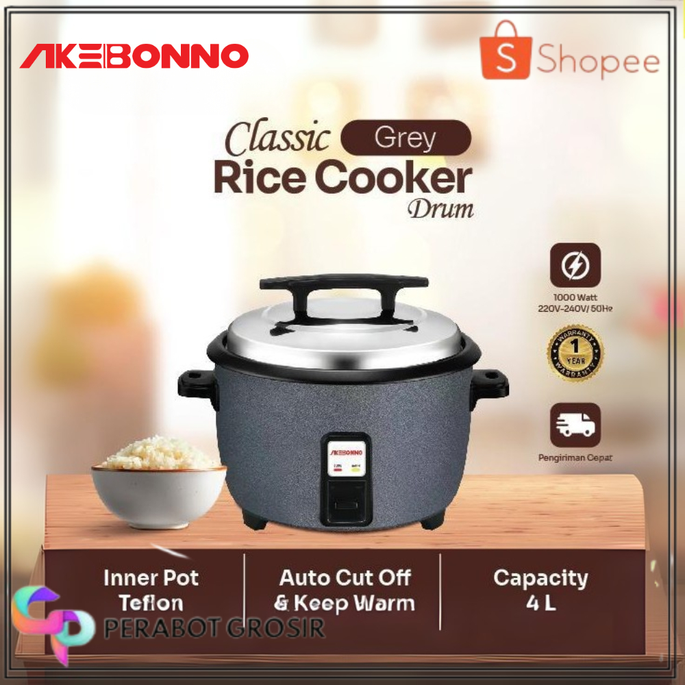 Rice Cooker Akebonno 4 Liter - 2000w | Penanak Nasi Listrik Jumbo