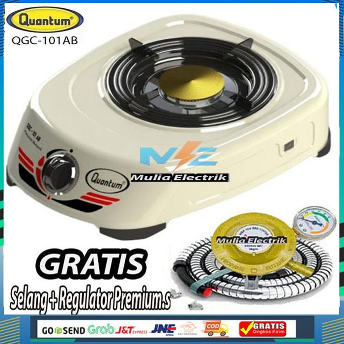 Kompor Gas Quantum 1 TUNGKU / Quantum QGC-101AB FULL SET MURAH LENGKAP PROMO