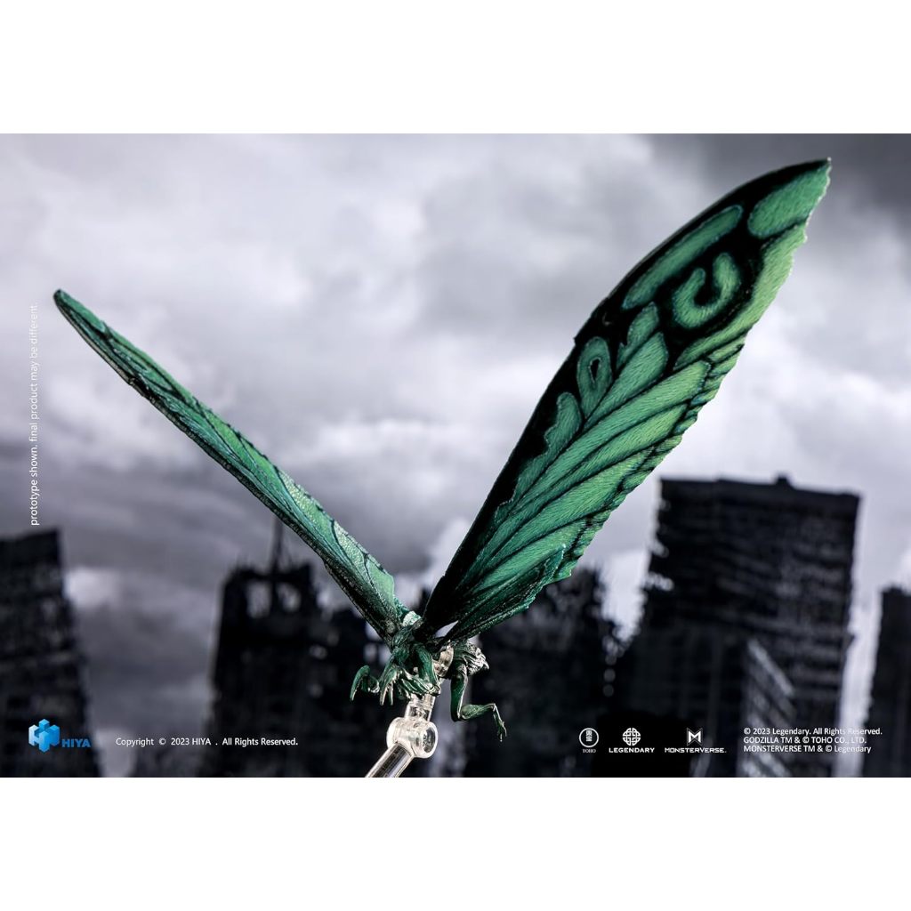 STOK TERBATAS HIYA TOYS GODZILLA (2019) MOTHRA EMERALD TITAN VERSI SERI DASAR INDAH ACTION FIGURE