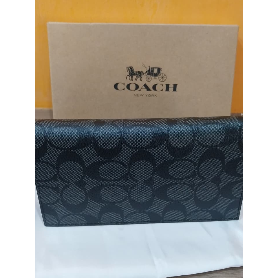 Coach Men Long Breast Pocket in Signature Canvas (F75013)