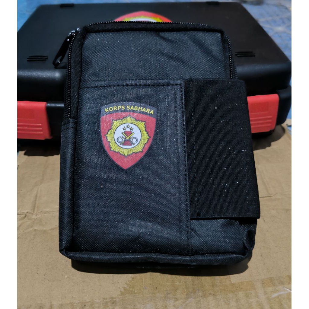 Tas hp senter buton borgol P3k / PPPK - tas tactical sabhara polri satpam brimob untuk pinggang kope