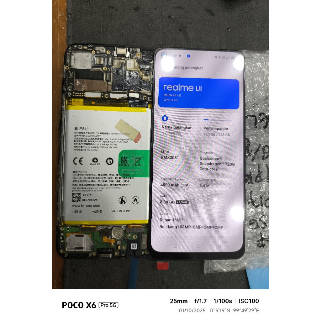 mesin normal set finger print realme 8 pro