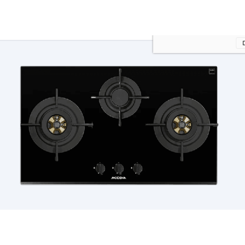 Modena Kompor Tanam Gas 3 Tungku BH 2933 LL / BH 2933LL Gas Hob