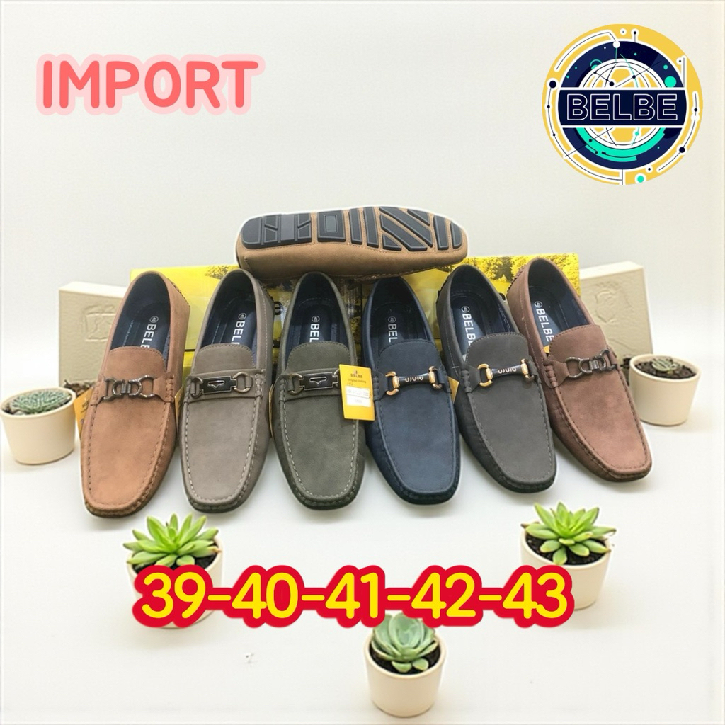 belbe sepatu loafers pria formal casual santai
