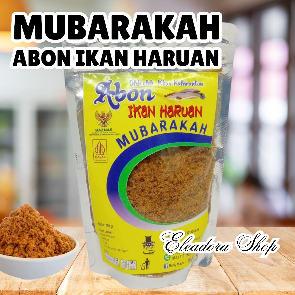 Abon Ikan Haruan Merk Mubarakah - Rabuk Haruan Khas Banjarmasin