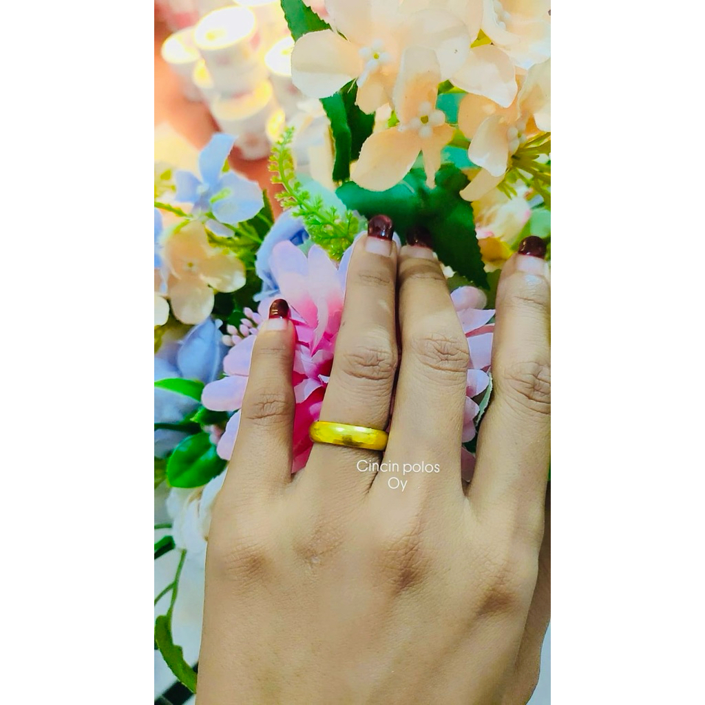 cincin koin 91 polos, cincin nikah, cincin lamaran, cincin kawin