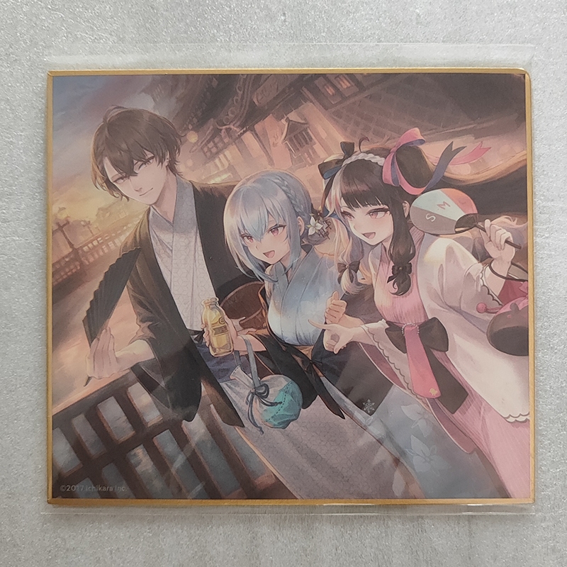 shikishi smc-gumi nijisanji (hakase fuyuki, yorumi rena, kagami hayato)