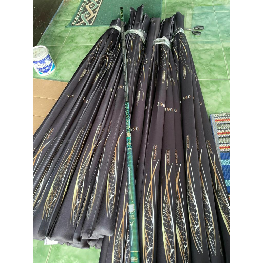 tegek import chilongli 6h medium kaku bahan toray carbon ukuran 360-540