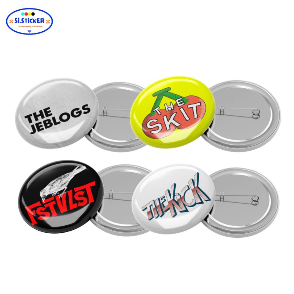 Pin Button Pack Band The Jeblogs, The Skit, FSTVLST, The Kick