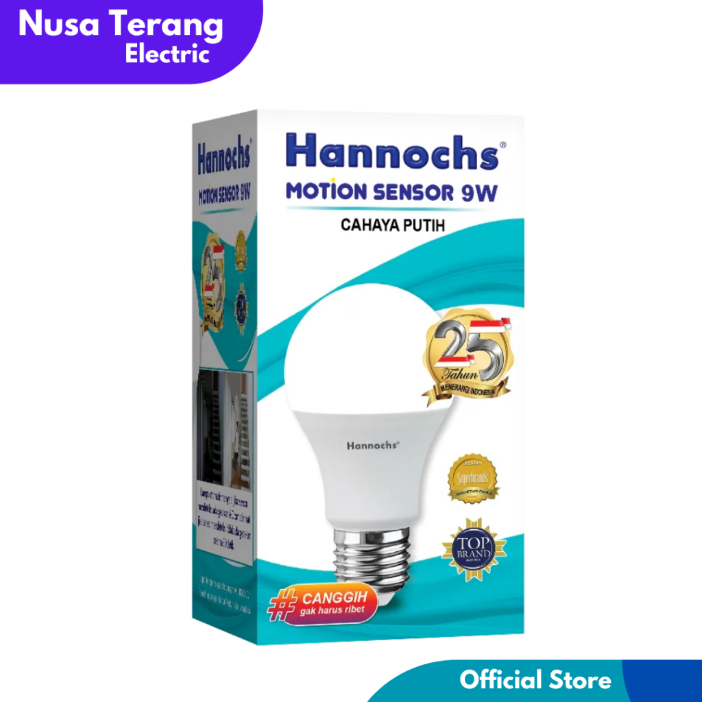 Hannochs Lampu Bohlam LED Motion Sensor / Lampu LED Smart Hannochs