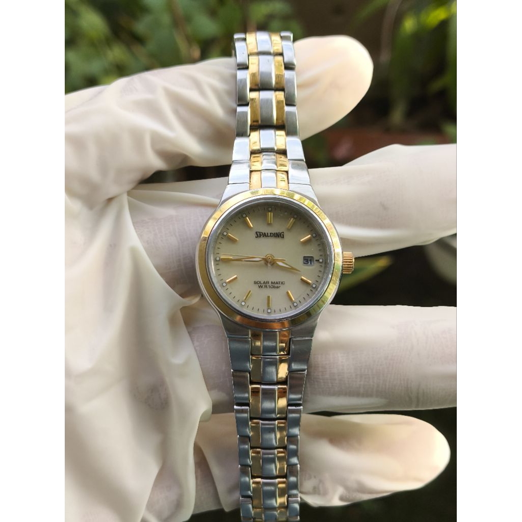 (Harga Net) Jam Tangan Spalding Solar (baterai masih solar) SG-S25 No.Seri 03253117 All Original Fun