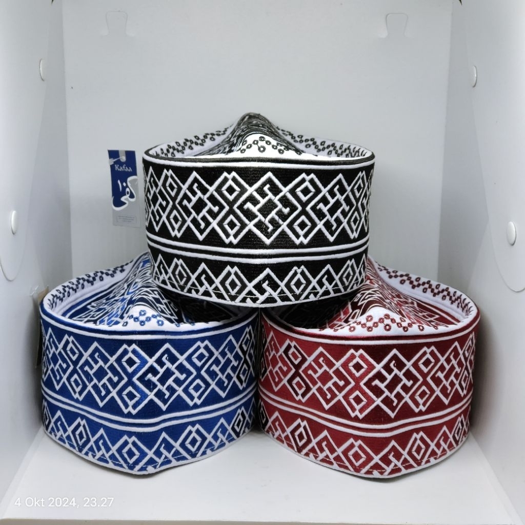 Peci Oman Bangladesh Temboro Motif terbaru