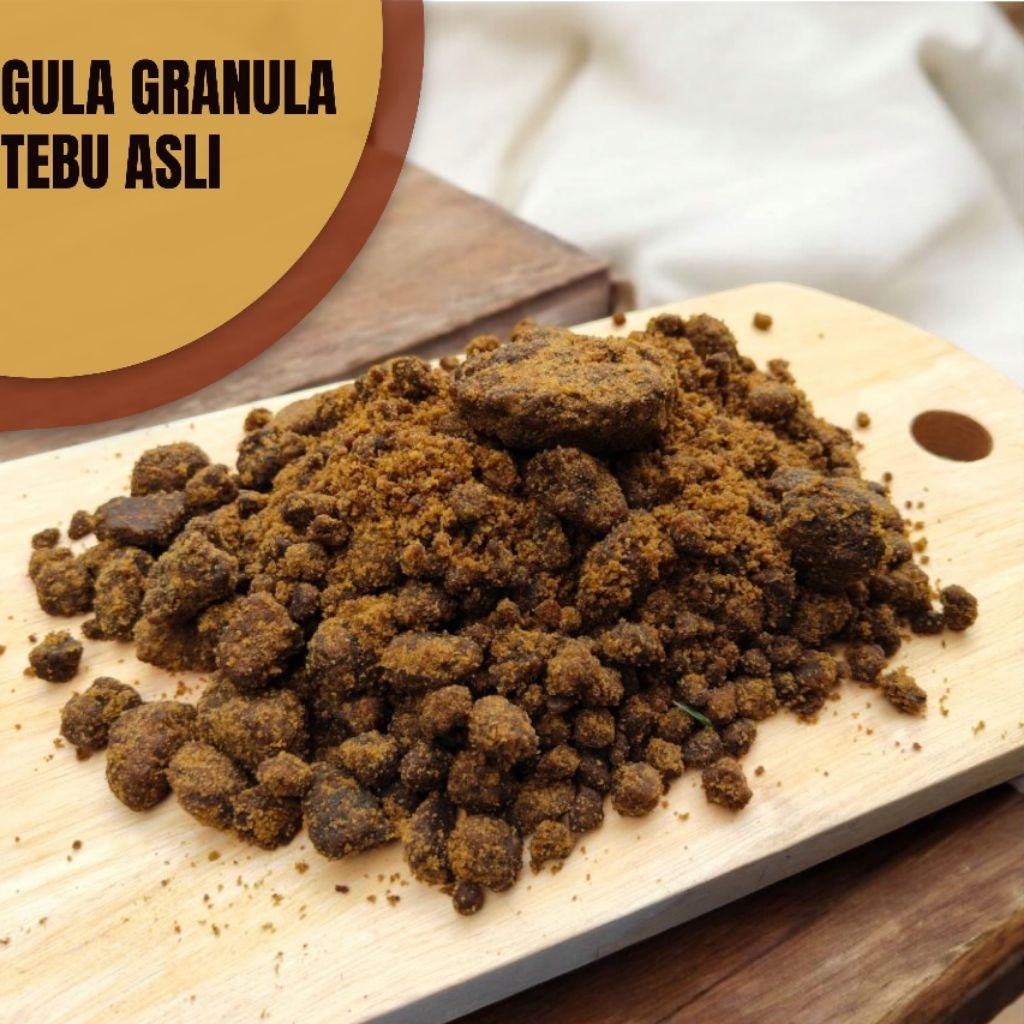 gula granula terang / gula merah granula terang / murni nira tebu / bukan rafinasi
