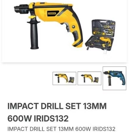 krisbow impact drill 13mm set 600watt