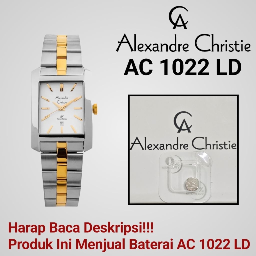 Baterai Jam Tangan Alexandre Christie AC 1022 MD