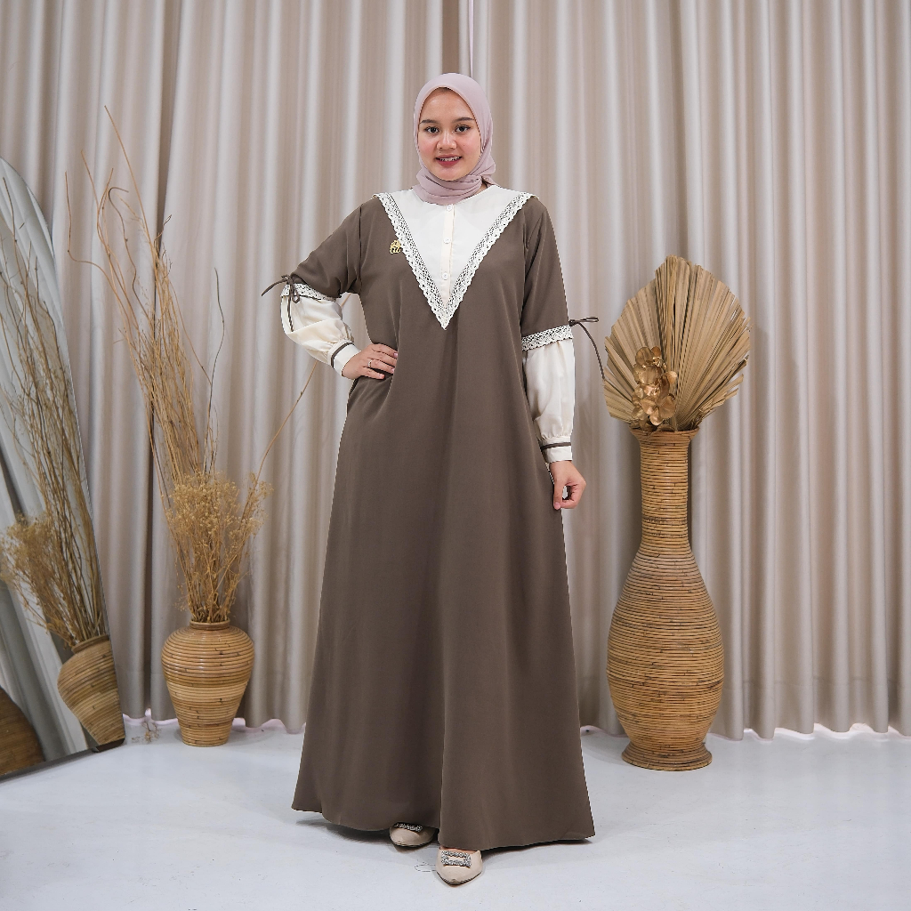 Gwenza - Zahwa Dress Renda - Muslim Wanita