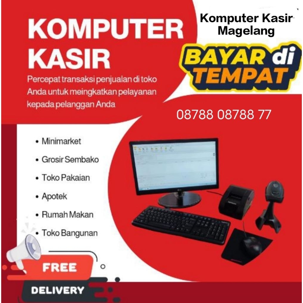 Komputer Kasir Minimarket Apotek, Toko bangunan  Toko Baby  Toko Pakaian  Paket Lengkap