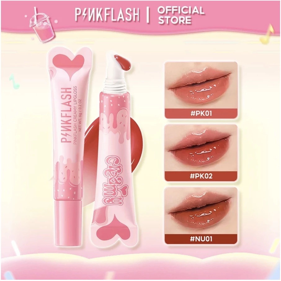 Pinkflash Creamy LipGloss - Watery Glow Hydrating Lip Gloss
