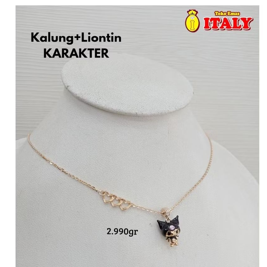 kalung emas tua variasi karakter