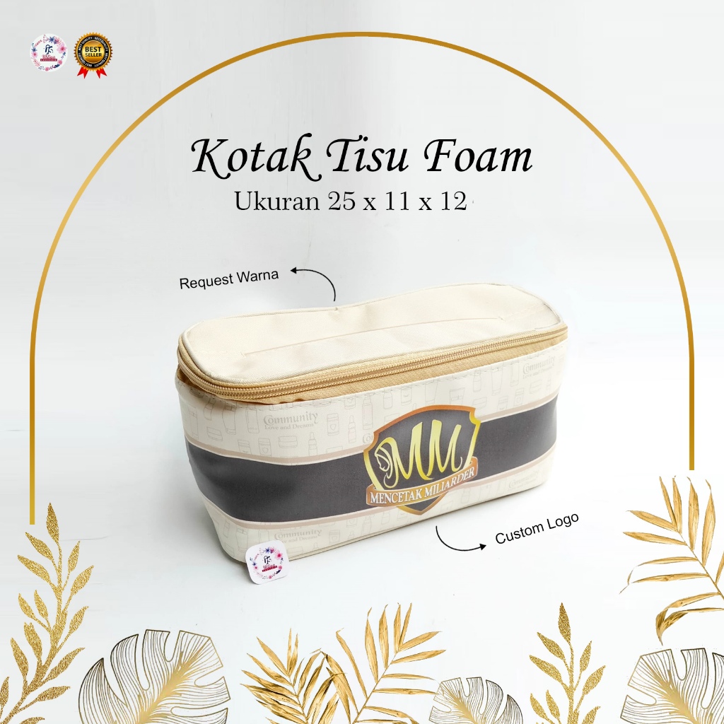 (PREMIUM) KOTAK TISU FOAM Hadiah Kemasan Skincare Custom MM Invinity