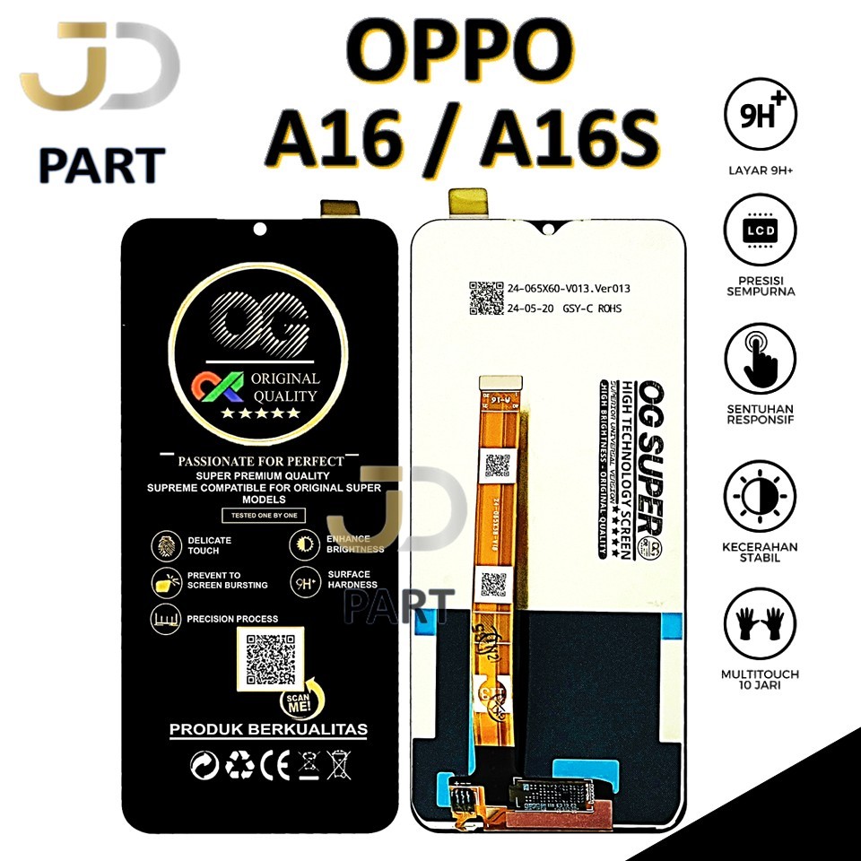LCD TOUCHSCREEN OPPO A16 / A16S COMPLETE ORIGINAL 100% FULLSET