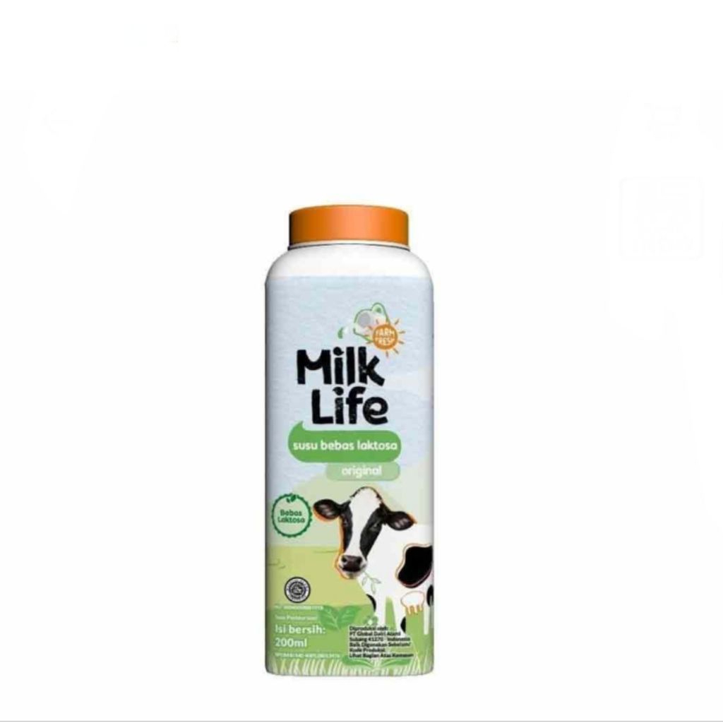 milk life lactose free milk original botol 200 ml