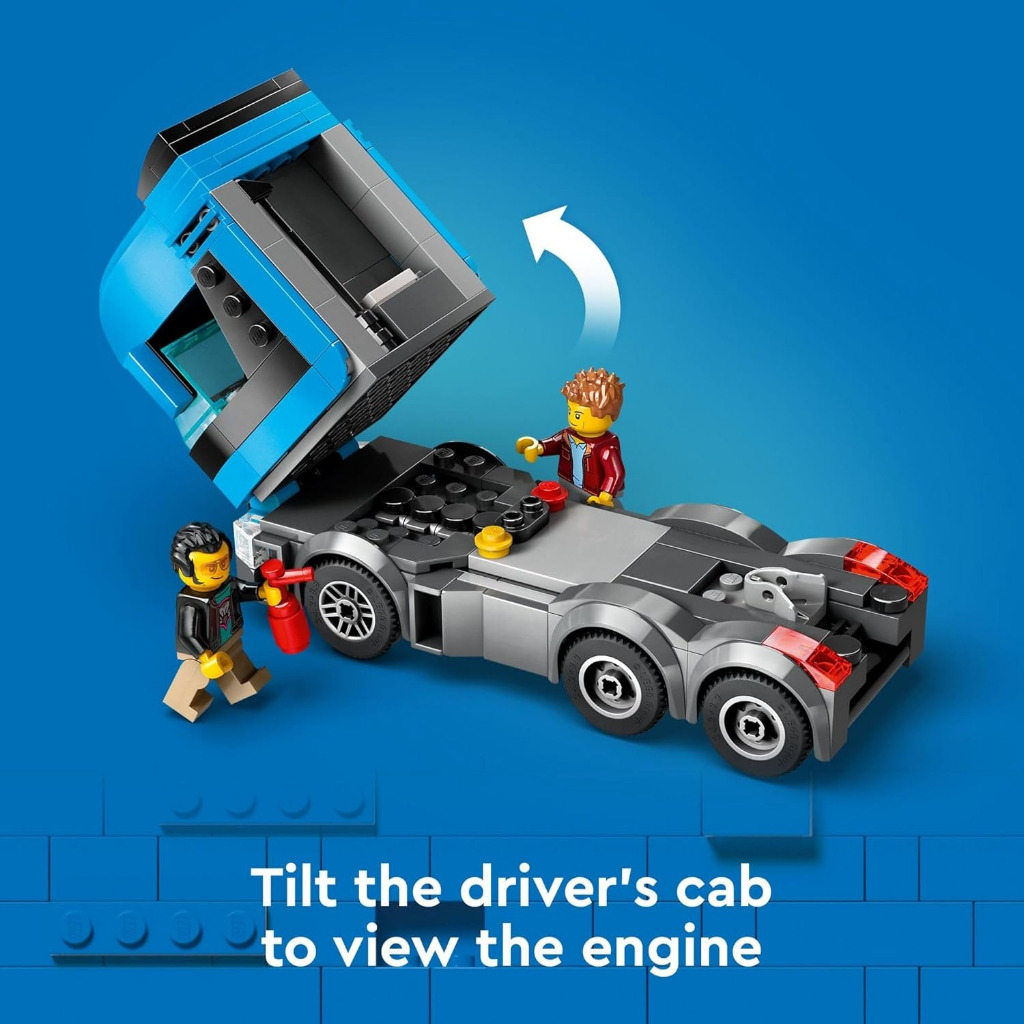 LEGO City Car Transporter Truck with Sports Cars Building Toy Set - Semi Truck Toy with Carrier & Tr