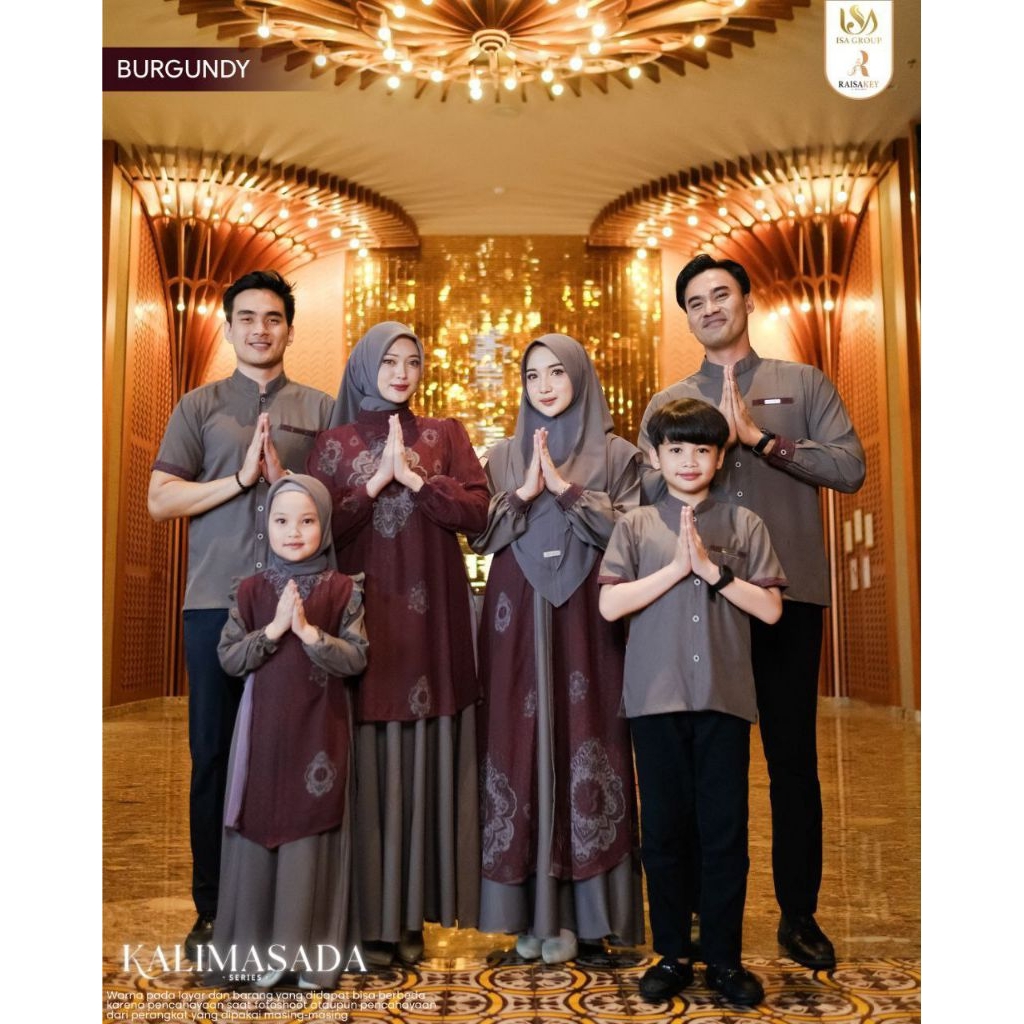 RAISAKEY KALIMASADA BURGUNDY SARIMBIT GAMIS BRANDED ORIGINAL