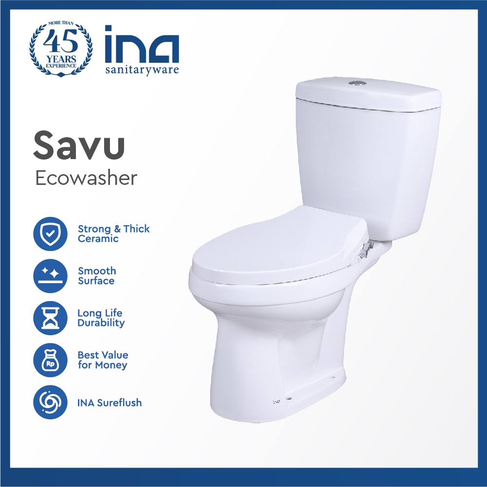 INA Closet SAVU Ecowasher | Closet Duduk - Kloset - Kloset Duduk