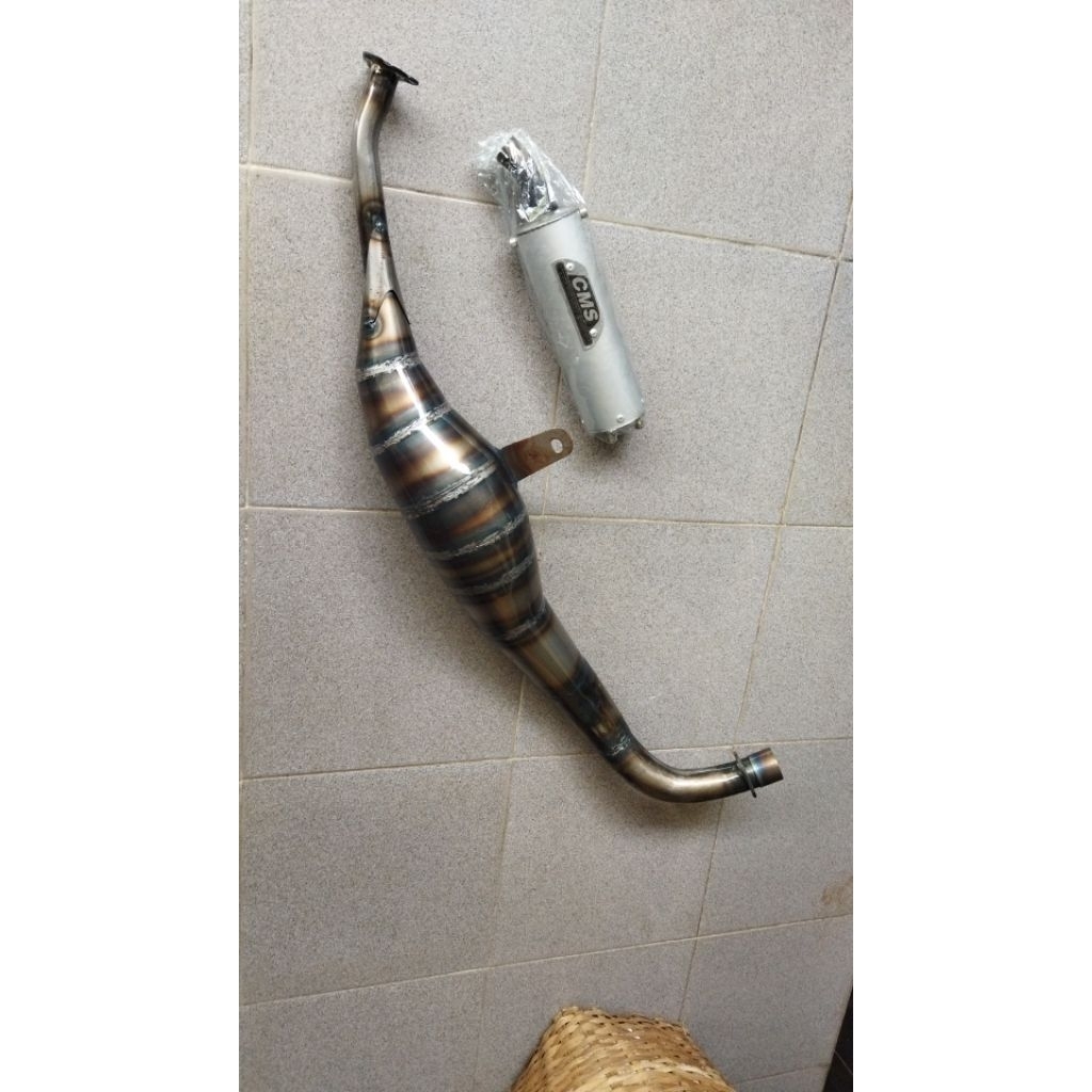 knalpot fiz R model Kalajengking / kolong suara garing PNP fiz r.