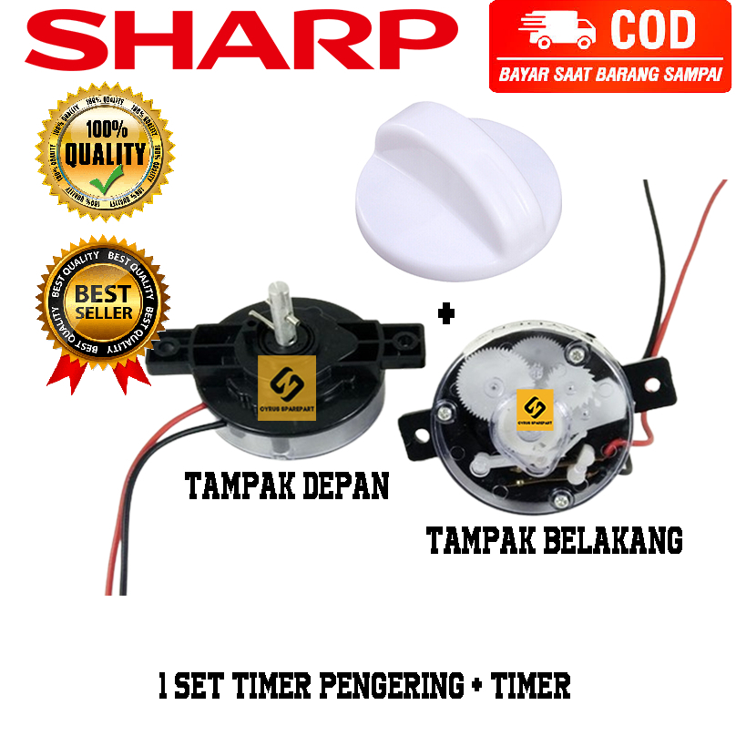 Timer Pengering Knop Original Sharp 2 Tabung ES-T95