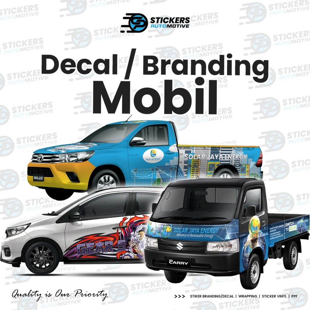 Decal/Branding Sticker Mobil CoolPlus