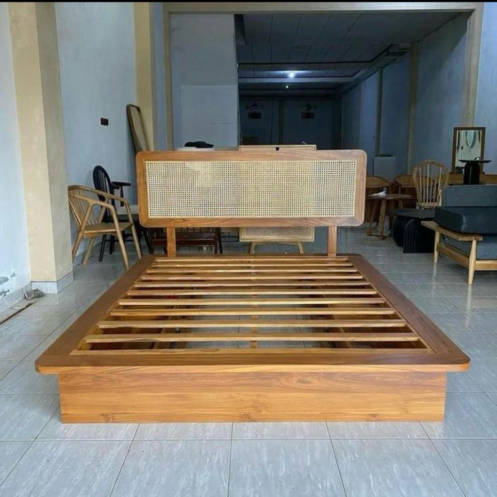 Dipan Kayu Jati Dipan Rotan Minimalis