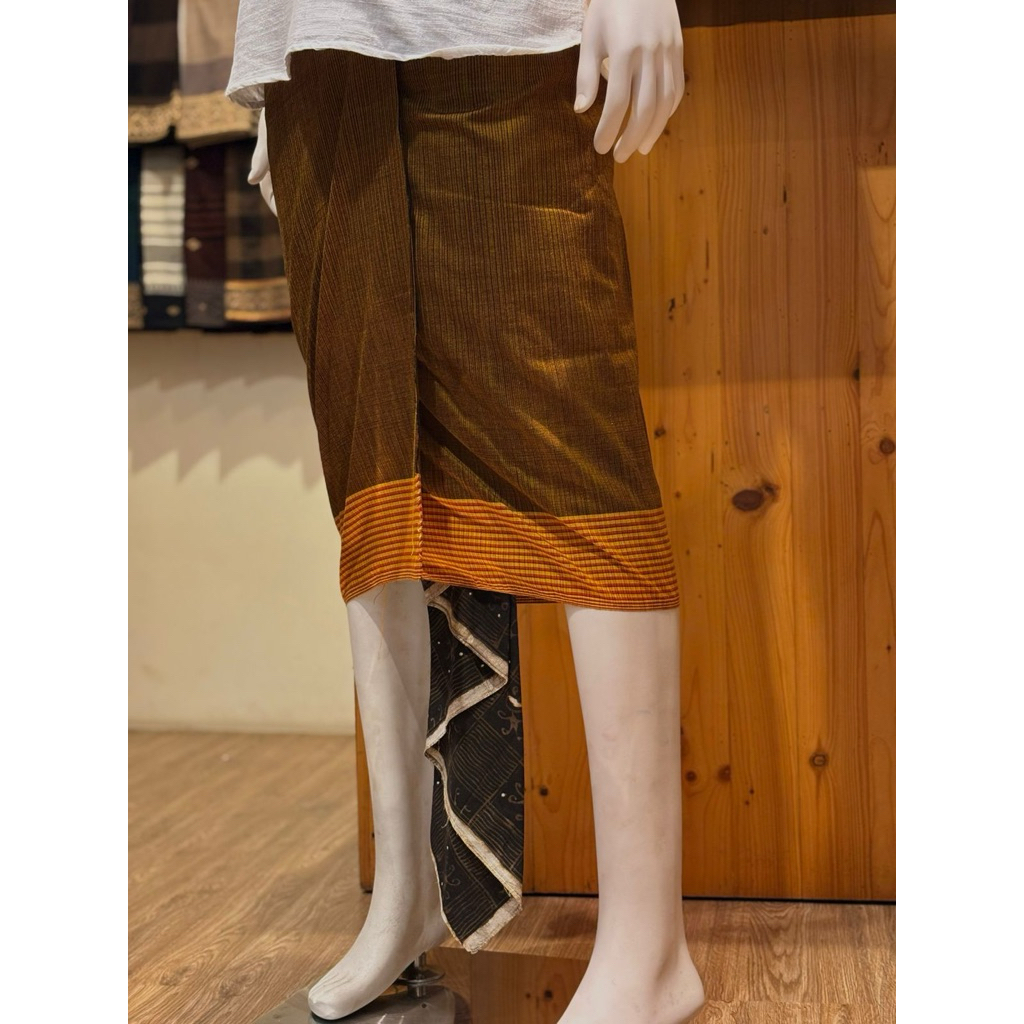 Saput Endek Polosan Tanpa Tepi