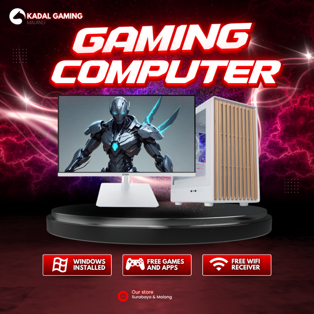 PC GAMING EDITING INTEL CORE I5 11400F / I5 6500 VGA NVIDIA RTX 3050 6GB RAM 16GB D4 SSD 256GB CASIN