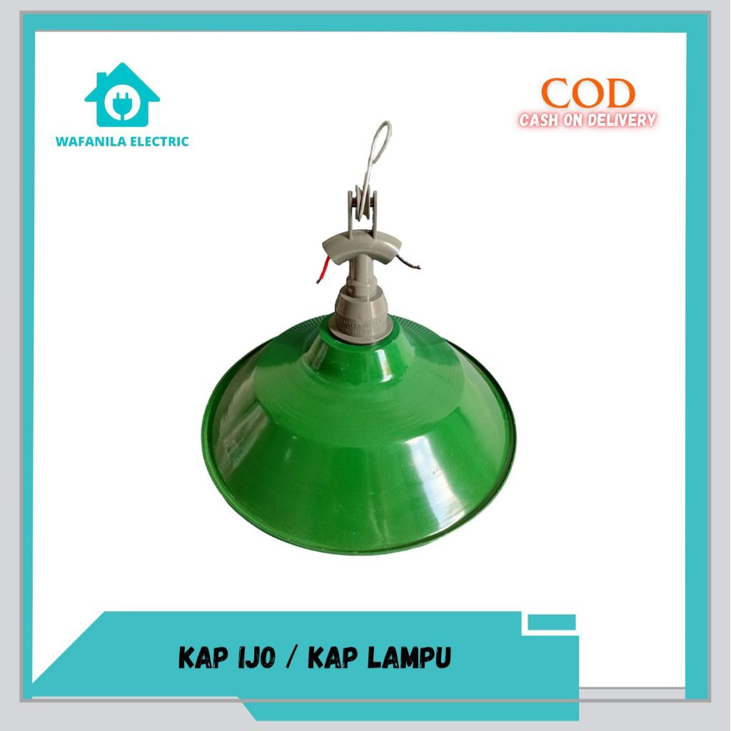 KAP LAMPU OUTDOOR SENG & PLASTIK