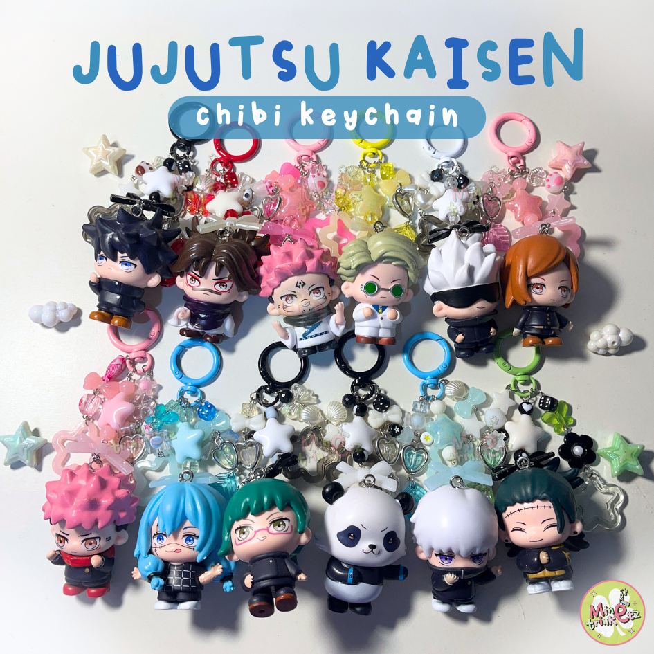 Jujutsu Kaisen Chibi Keychain I Jujutsu Kaisen Chibi Bagcharm | Choso | Gojo | Nanami | Mahito | Suk