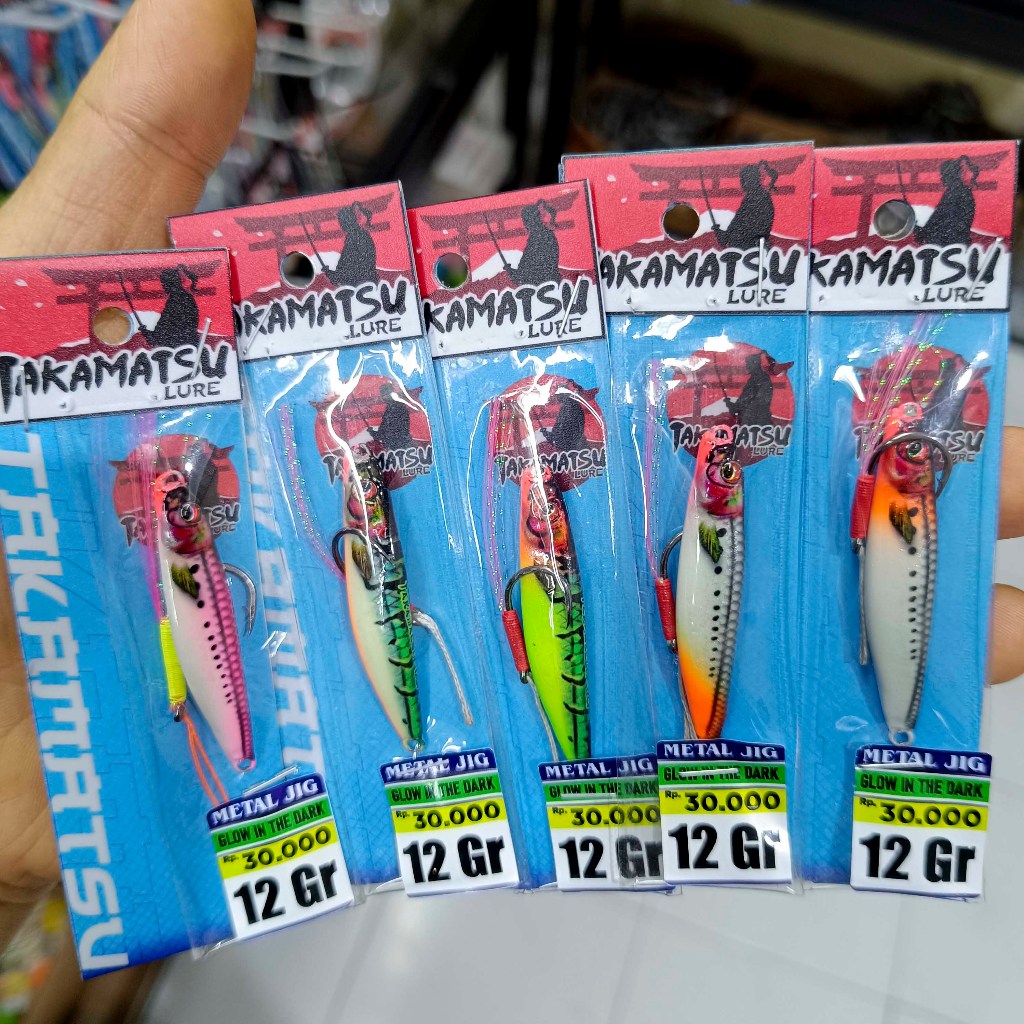 Micro Jig Takamatsu 12 gram - Umpan Pancing Jigging UL - Metal Jig