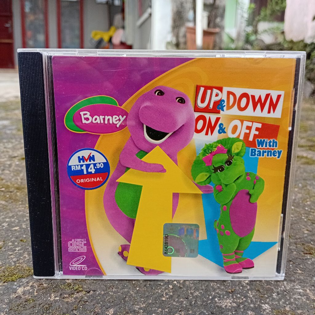 VCD Barney Up & Down On & Off (2004) English Audio Original Hit Entertainment Import Malaysia VideoC