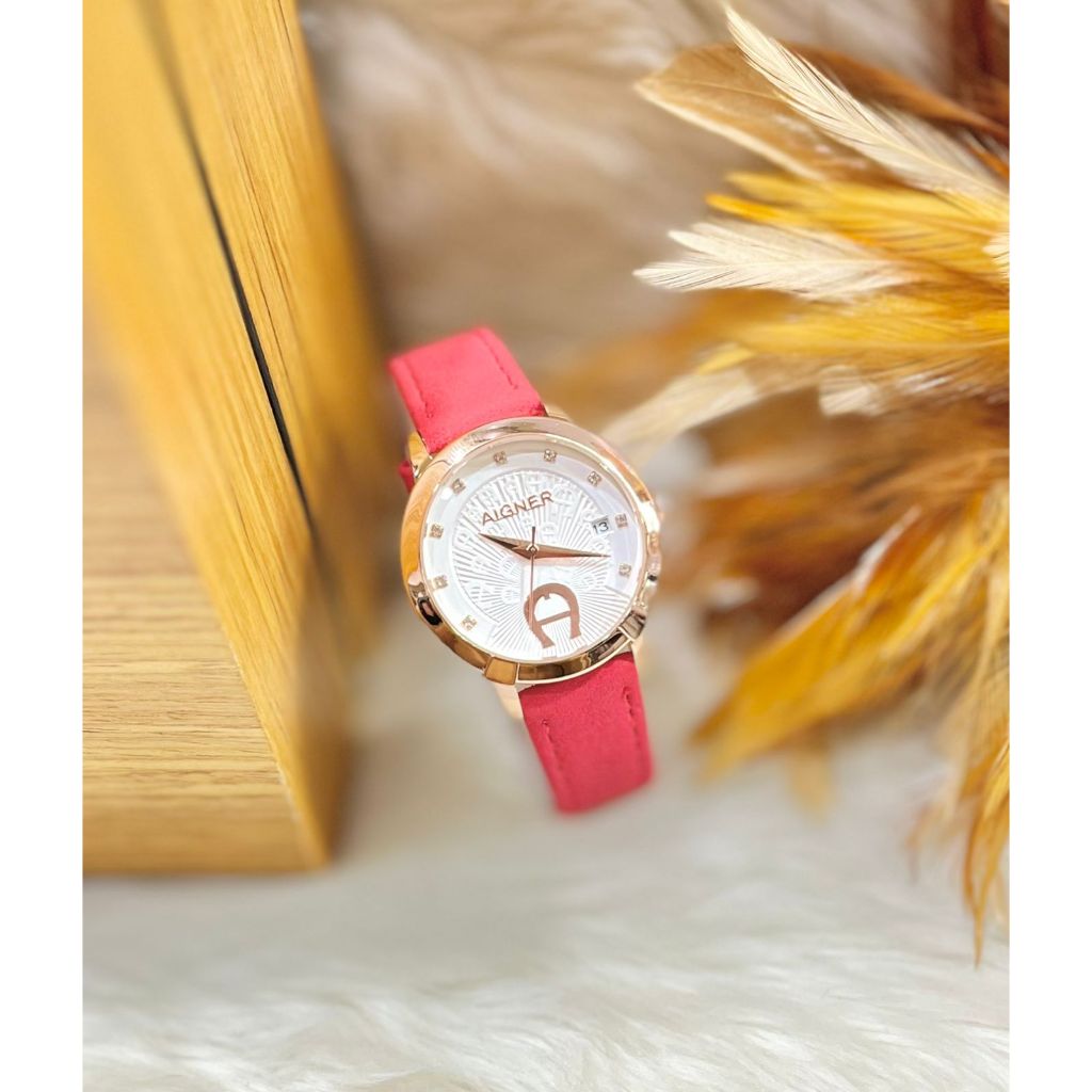 Jam Tangan Wanita AIGNER Tanggal Aktif Fre Box Ori Zw0916