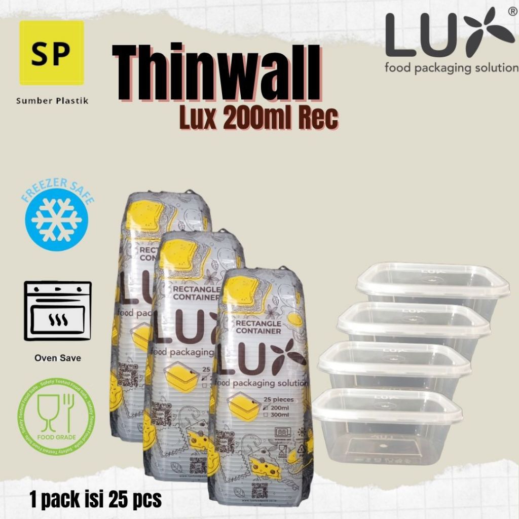 Thinwall Lux Kotak Ukuran 200ml